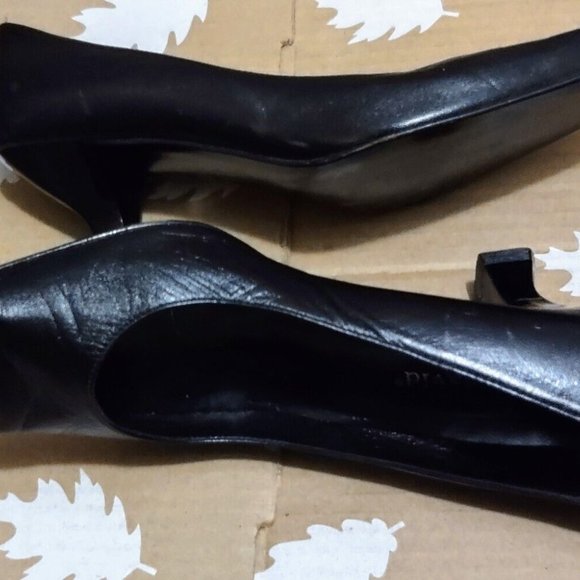 VNTG Charles David By Nathalie M. Avant Garde Laquered Spool Kitten Heel 6B New - Picture 8 of 12